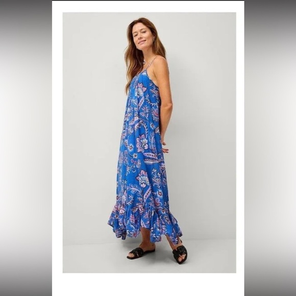MNG Mango Blue Floral Maxi Dress - Picture 3 of 10